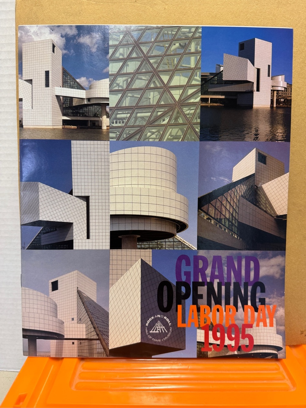 Two 1995 brochure bundle Grand Opening for Rock and Roll Hall of Fame.